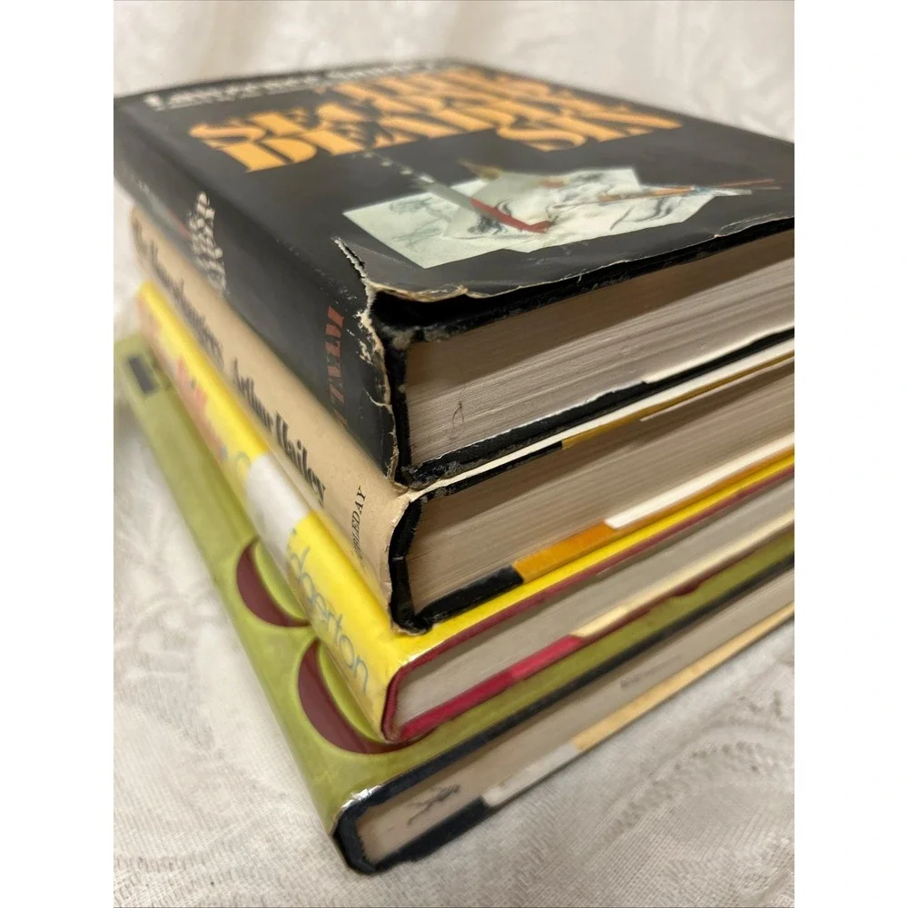 VINTAGE BOOKS Lot Of 4 HCDJ Novels 1970's-1980's Display‎ Staging Great Reading